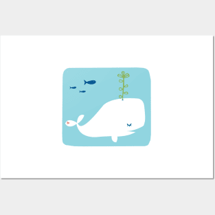 sprouting whale Posters and Art